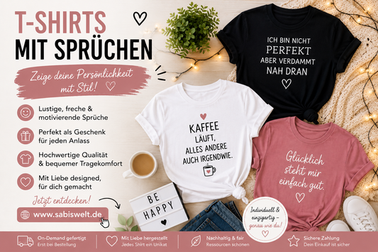 Blog T-Shirts mit Sprüchen