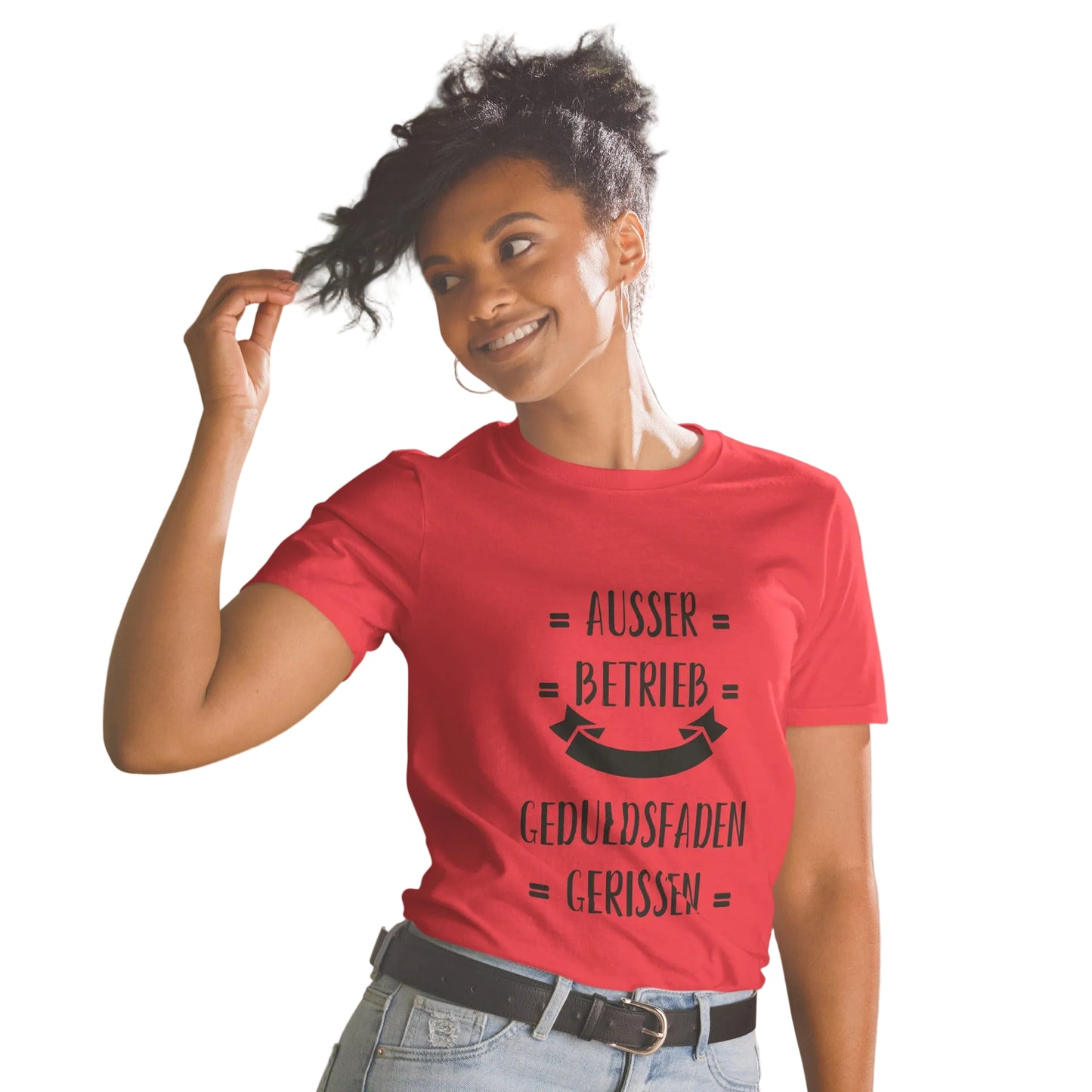 Product mockup, „Außer Betrieb“-Shirt | Witziger Aufdruck für genervte Seelen - Sabiswelt