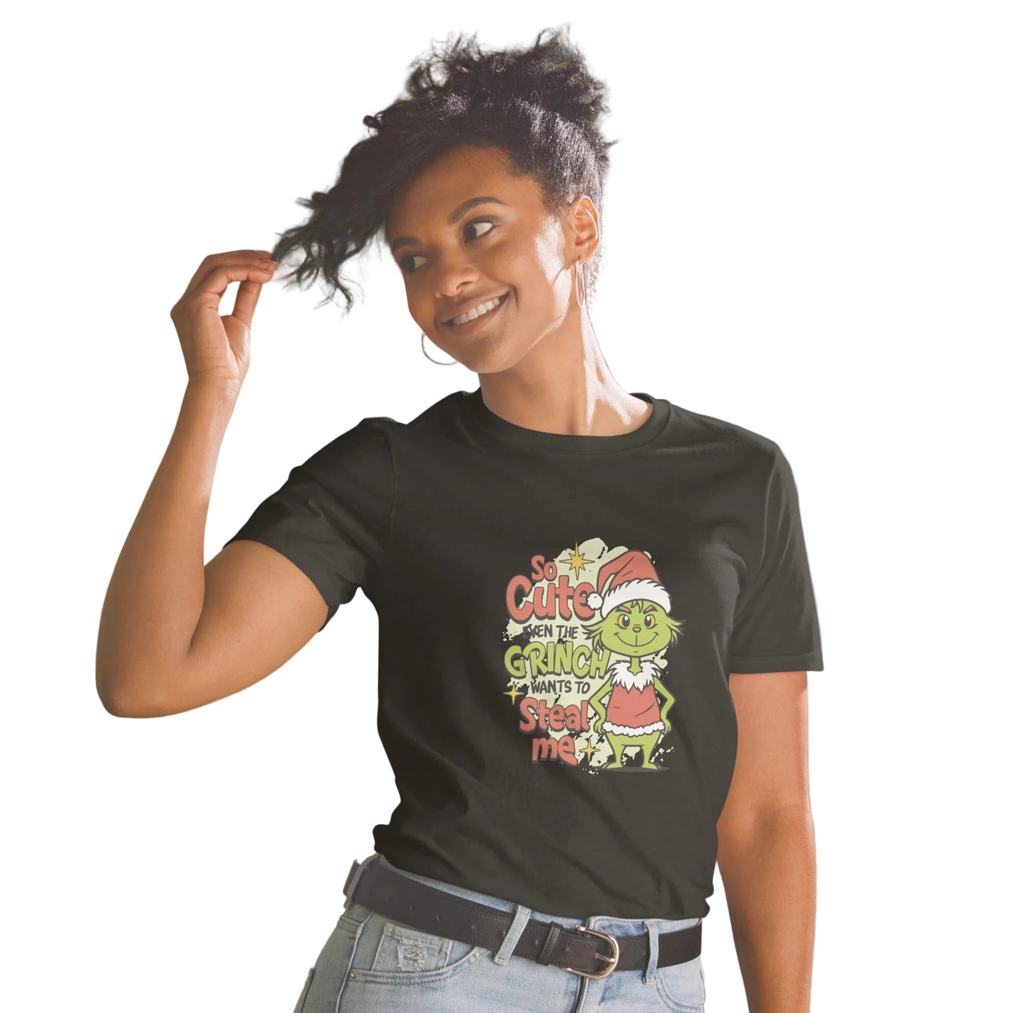 Product mockup, Grinch am Start T-Shirt in schwarz- Weihnachten Shirt Lustig Unisex | Sabiswelt