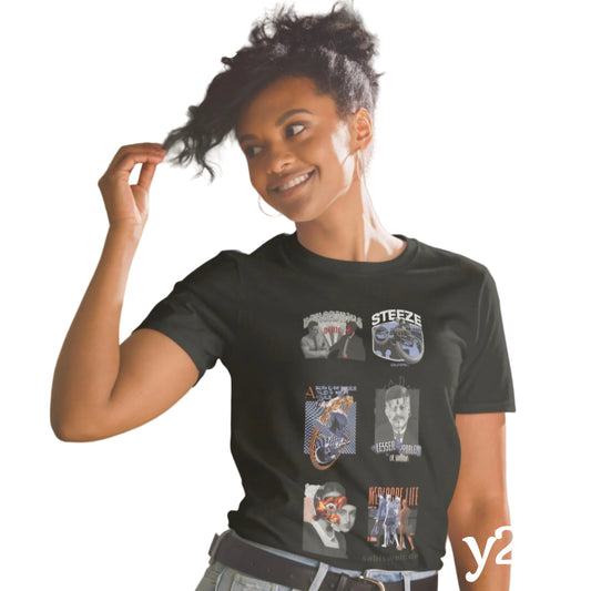Back to Y2K T-Shirt – [schwarz] – Vorderansicht