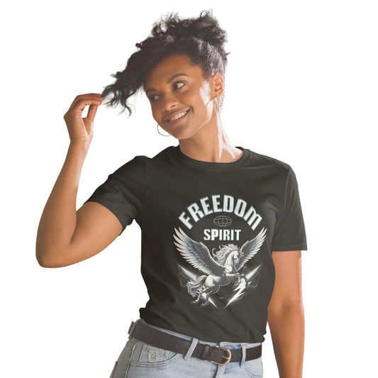 Product mockup, T-Shirt „Freedom Spirit“ – dein Statement für Freiheit & Selbstvertrauen von sabiswelt