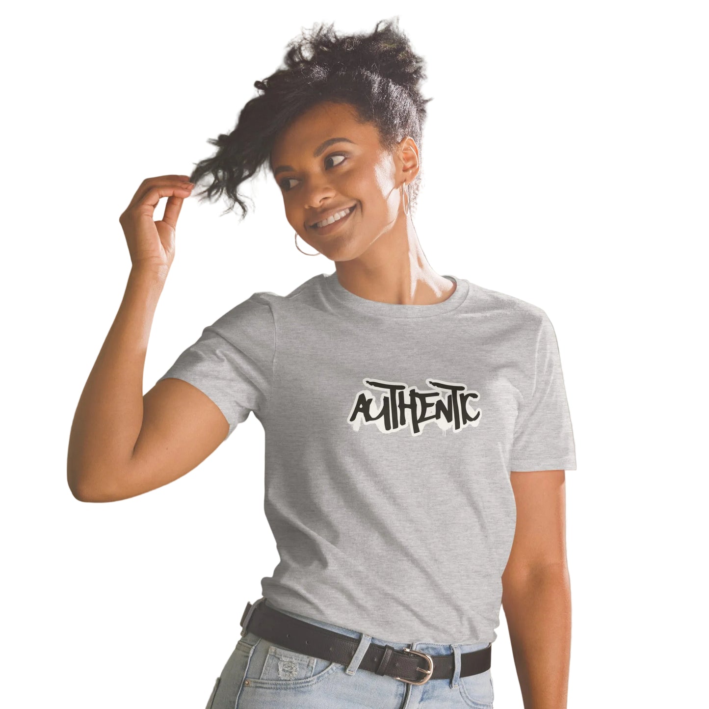 Product mockup, authentic-druck_t-shirt_grau_sabiswelt