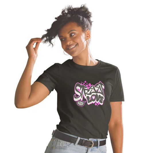 Product mockup, graffititi-shirt schwarz-street-style - sabiswelt
