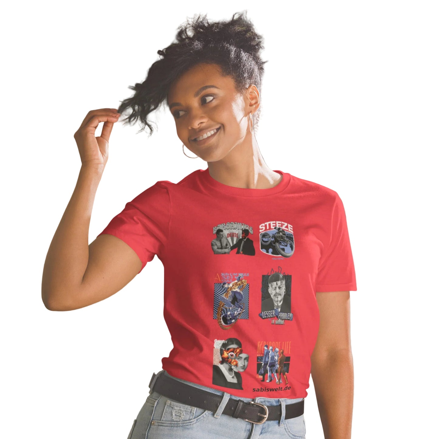 Back to Y2K T-Shirt – Rot – Vorderansicht