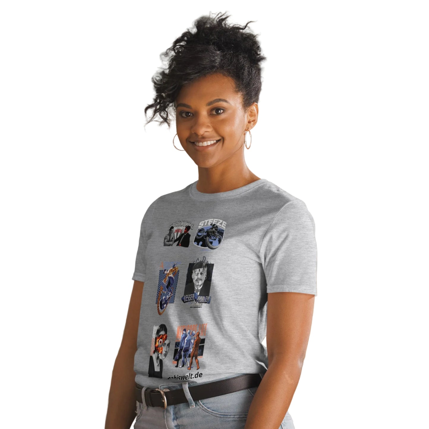 Back to Y2K T-Shirt – Sport Grau – Seitenansicht